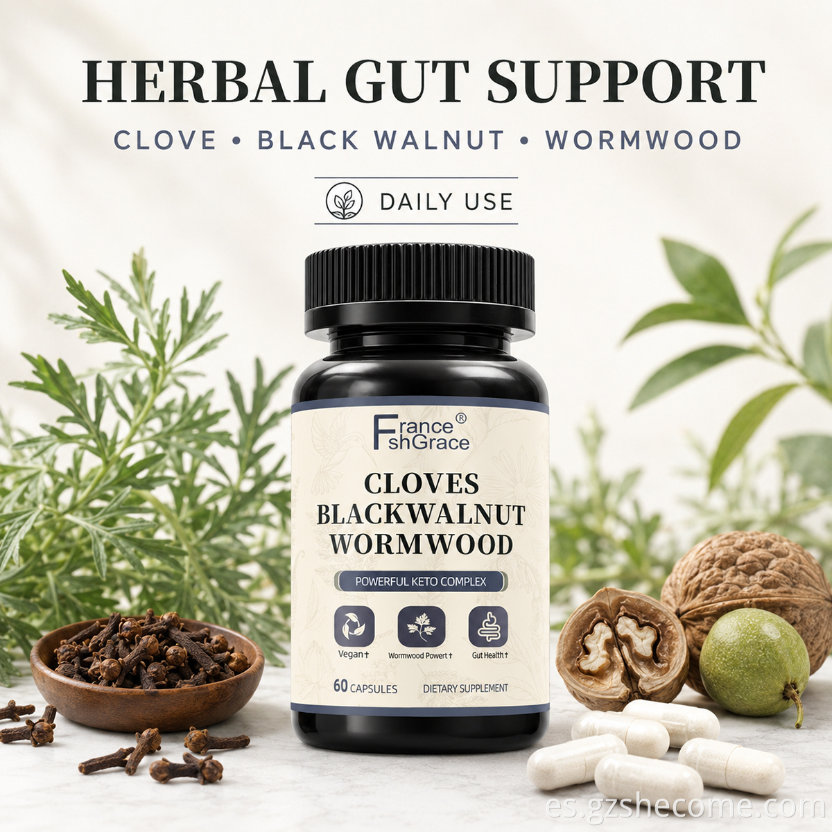 Cloves Black Walnut Wormwood Capsules9